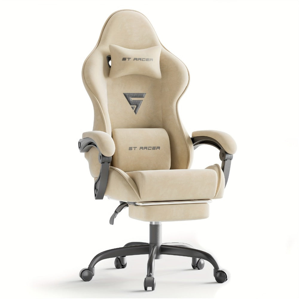 Reclining Fabric Gaming Chair, Reclining Computer Chair for Comfortable Everyday Seating detail image - detail view 20