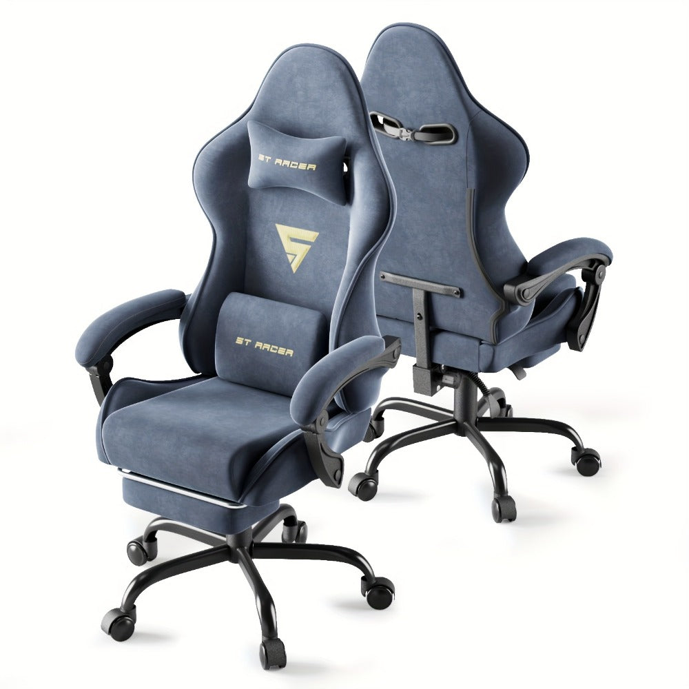 Reclining Fabric Gaming Chair, Reclining Computer Chair for Comfortable Everyday Seating detail image - detail view 24