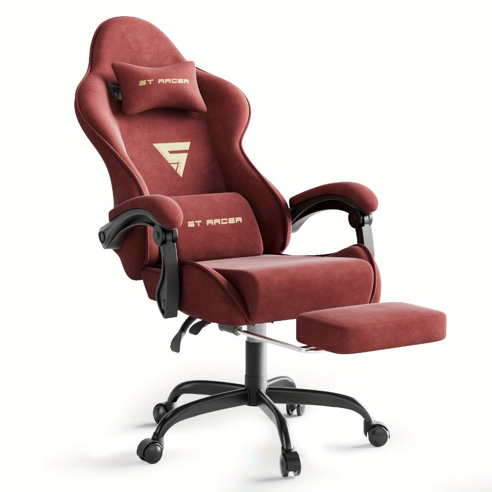 Reclining Fabric Gaming Chair, Reclining Computer Chair for Comfortable Everyday Seating detail image - detail view 5