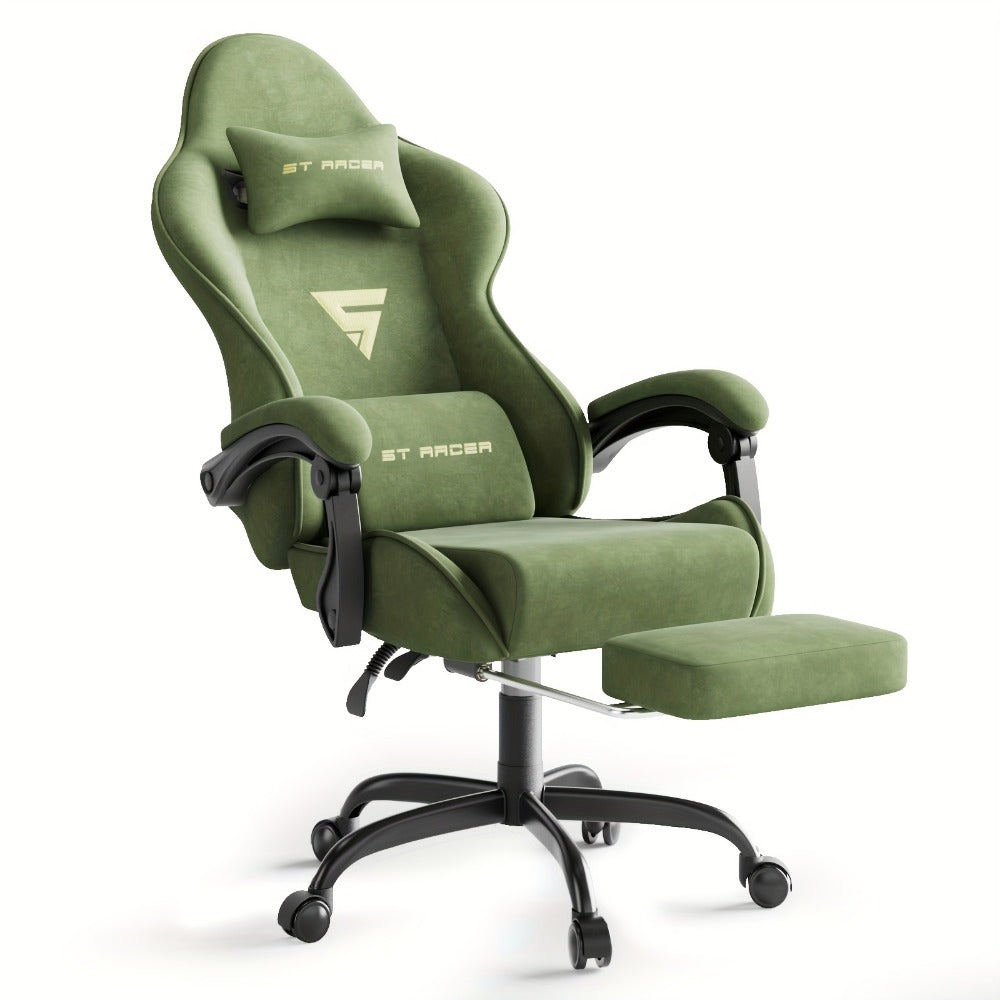 Reclining Fabric Gaming Chair, Reclining Computer Chair for Comfortable Everyday Seating detail image - detail view 9