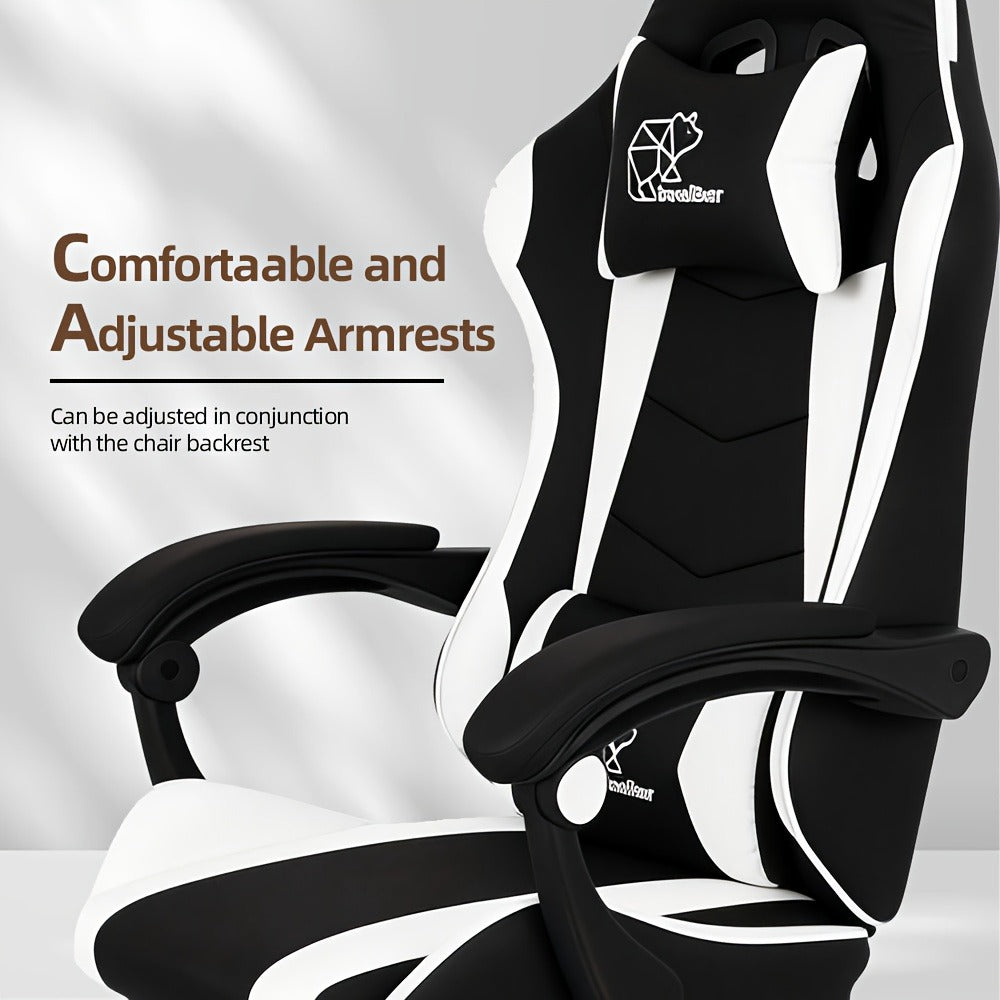 Reclining Faux Leather Gaming Chair with High Back for Home Office detail image - detail view 12