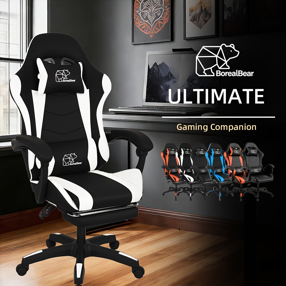 Reclining Faux Leather Gaming Chair with High Back for Home Office detail image - detail view 17