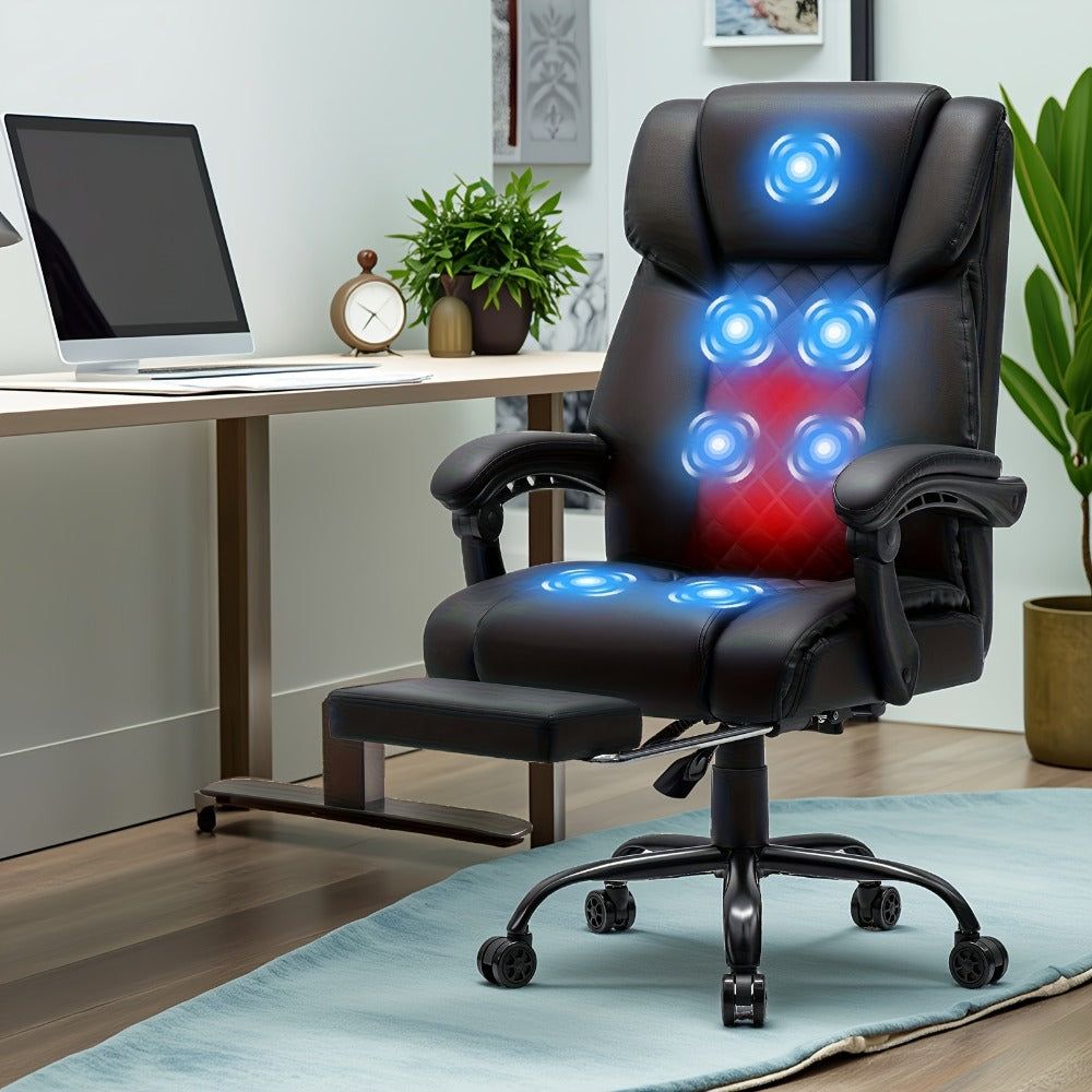 Reclining Office Chair with High Back for Comfortable Everyday Seating in Home Office detail image