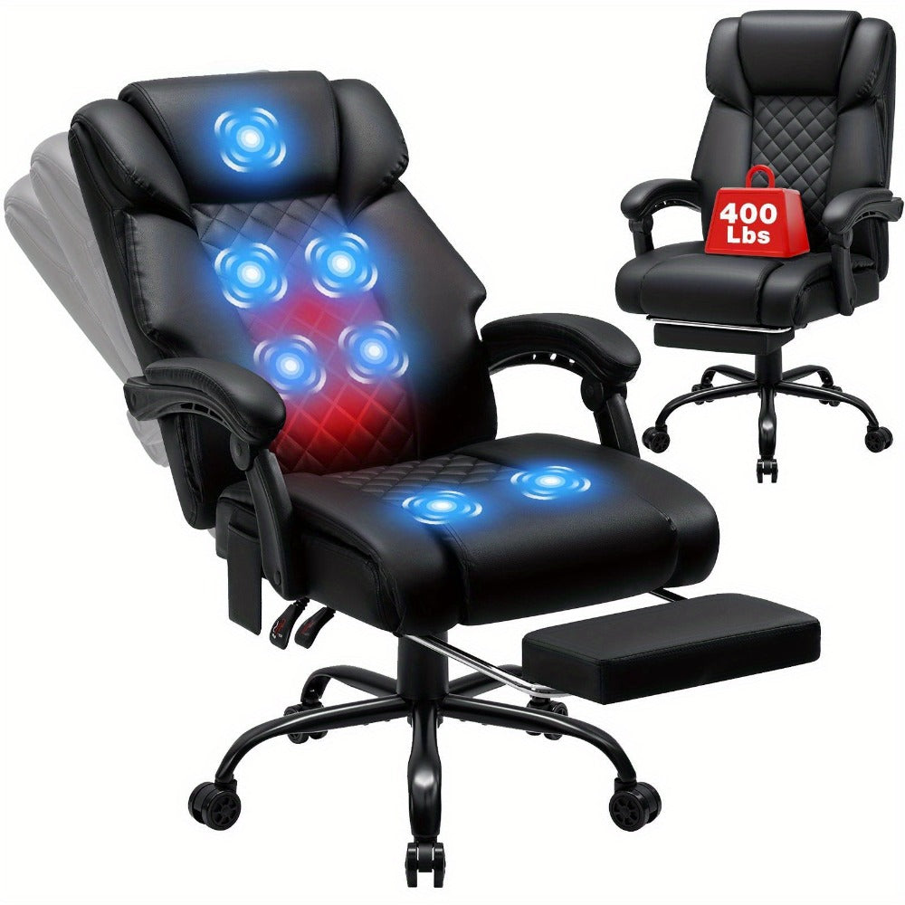 Reclining Office Chair with High Back for Comfortable Everyday Seating in Home Office detail image - detail view 3