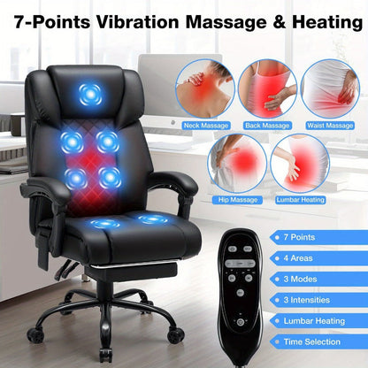 Reclining Office Chair with High Back for Comfortable Everyday Seating in Home Office detail image - detail view 8
