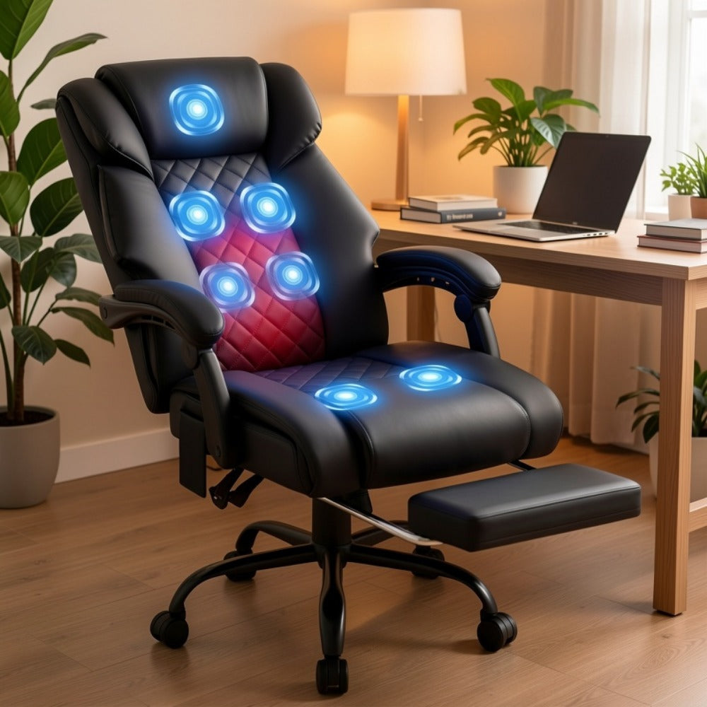Reclining Office Chair with High Back for Comfortable Everyday Seating in Home Office detail image - detail view 9