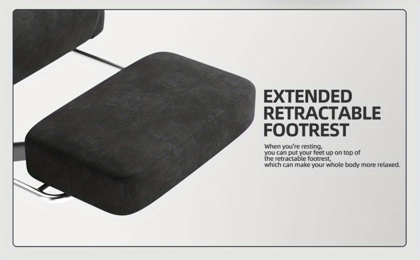 Reclining Velvet Gaming Chair, Ergonomic Video Game Chair for Home Office detail image - detail view 20