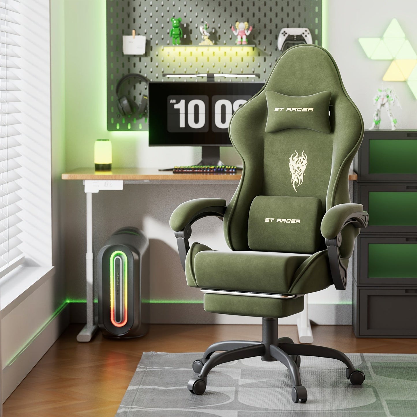 Gaming Chair shown in the Green option