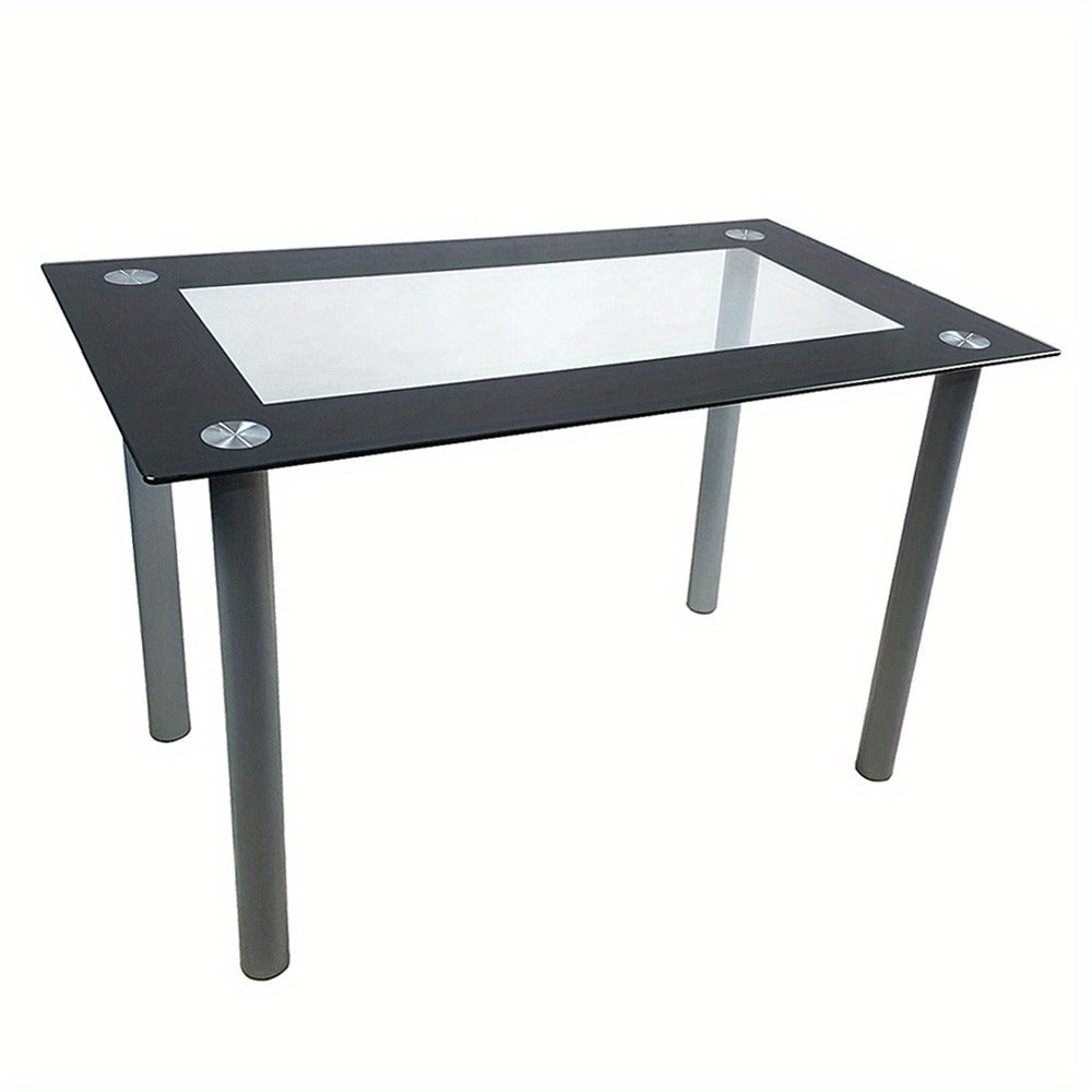 Rectangular Clear Dining Table, Dining Room Table for Work, Display, and Everyday Use detail image - detail view 10