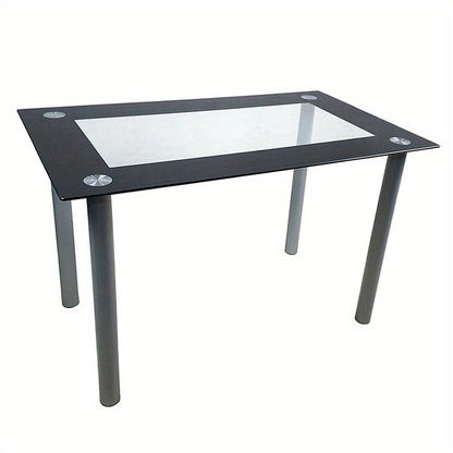 Rectangular Clear Dining Table, Dining Room Table for Work, Display, and Everyday Use detail image - detail view 10