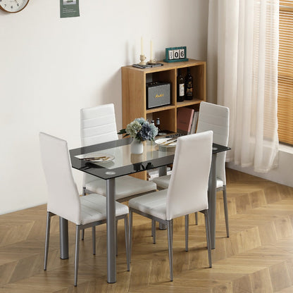 Rectangular Clear Dining Table, Dining Room Table for Work, Display, and Everyday Use detail image - detail view 9