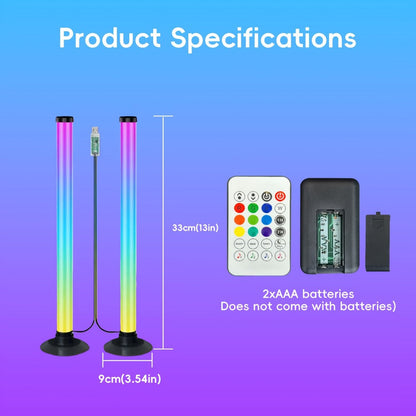 RGB Monitor Light Bars, 2-Piece USB Backlight Set with App and Remote Control detail image - detail view 4