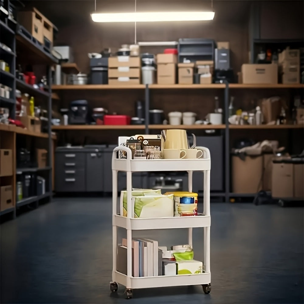 Rolling Bathroom Storage Cart with Rolling Wheels for Organized Everyday Storage detail image