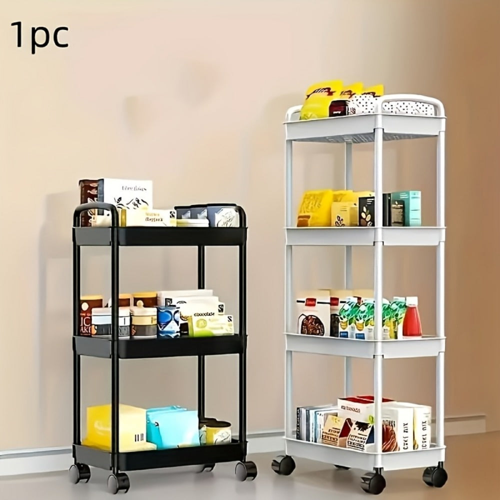 Rolling Bathroom Storage Cart with Rolling Wheels for Organized Everyday Storage detail image - detail view 7