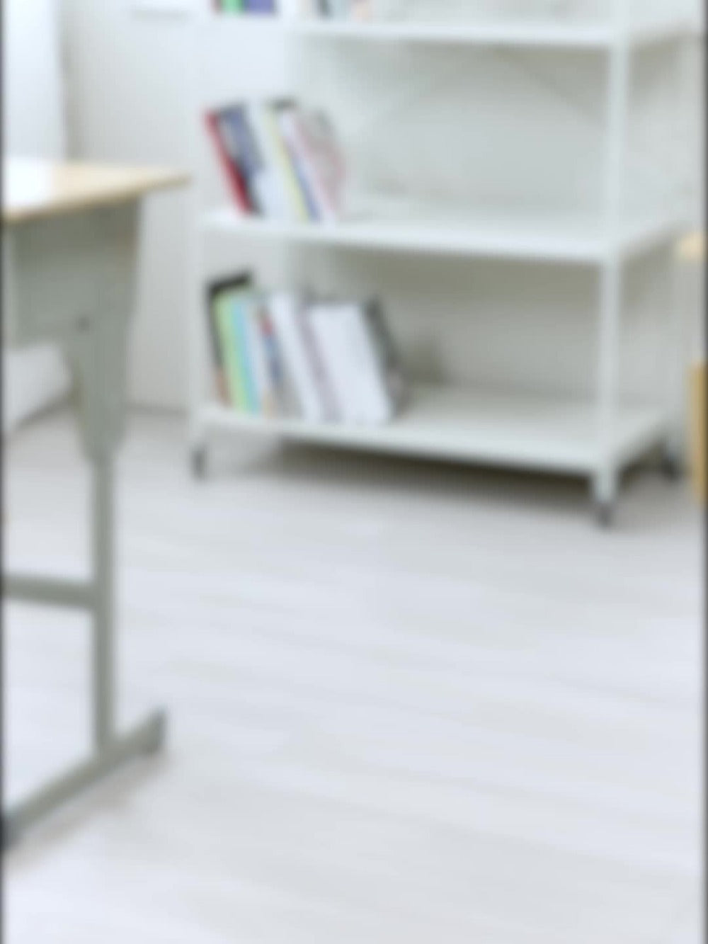 Rolling Bookshelf with Rolling Wheels, Freestanding Bookcase detail image - detail view 14