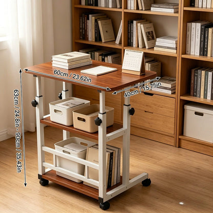 Rolling Computer Desk with Adjustable Height for Work, Display, and Everyday Use detail image - detail view 10