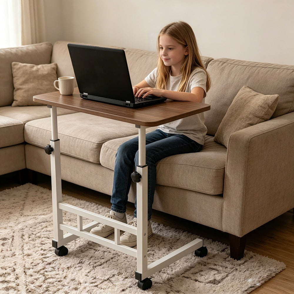 Rolling Computer Desk with Adjustable Height for Work, Display, and Everyday Use detail image - detail view 12