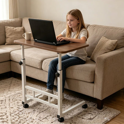 Rolling Computer Desk with Adjustable Height for Work, Display, and Everyday Use detail image - detail view 12