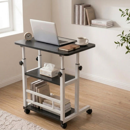 Rolling Computer Desk with Adjustable Height for Work, Display, and Everyday Use detail image - detail view 3