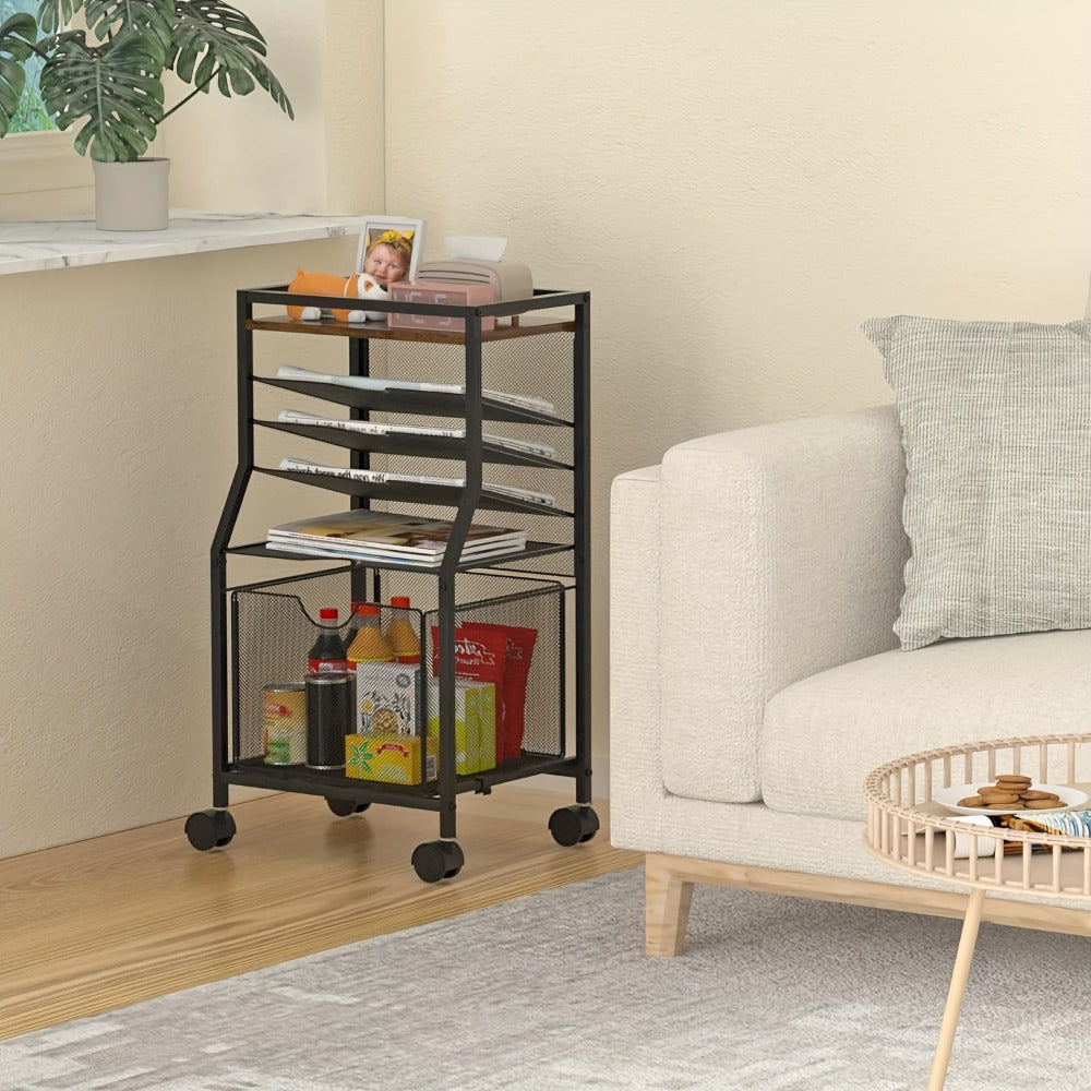 Rolling File Cart with Storage Drawers for Organized Everyday Storage in Home Office detail image - detail view 18