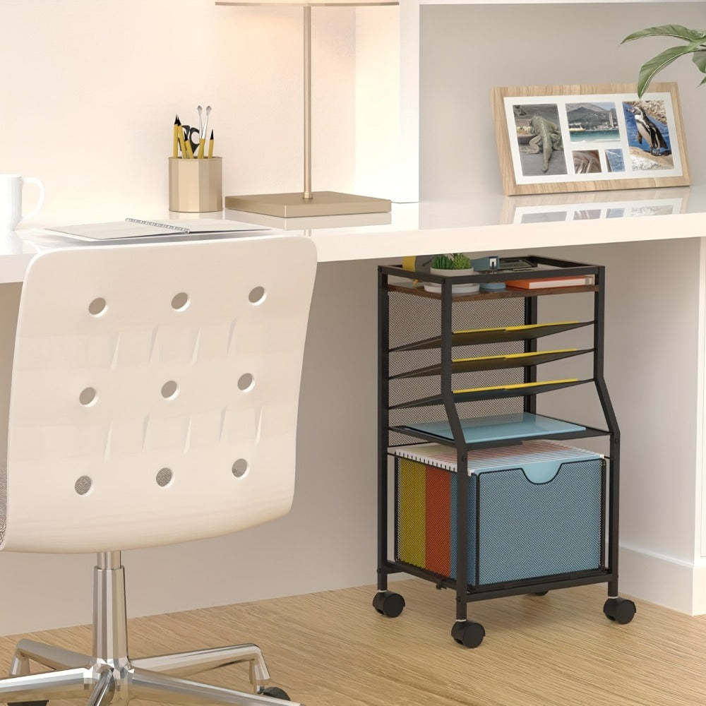 Rolling File Cart with Storage Drawers for Organized Everyday Storage in Home Office detail image - detail view 19
