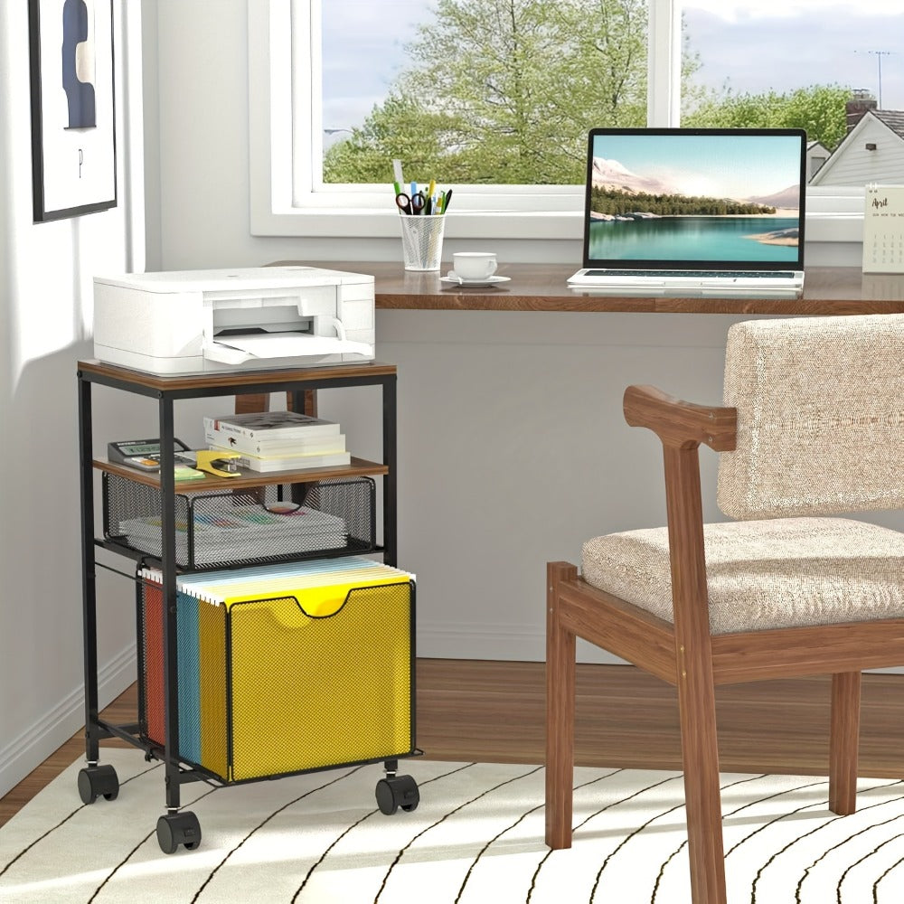 Rolling File Cart with Storage Drawers for Organized Everyday Storage in Home Office detail image - detail view 21