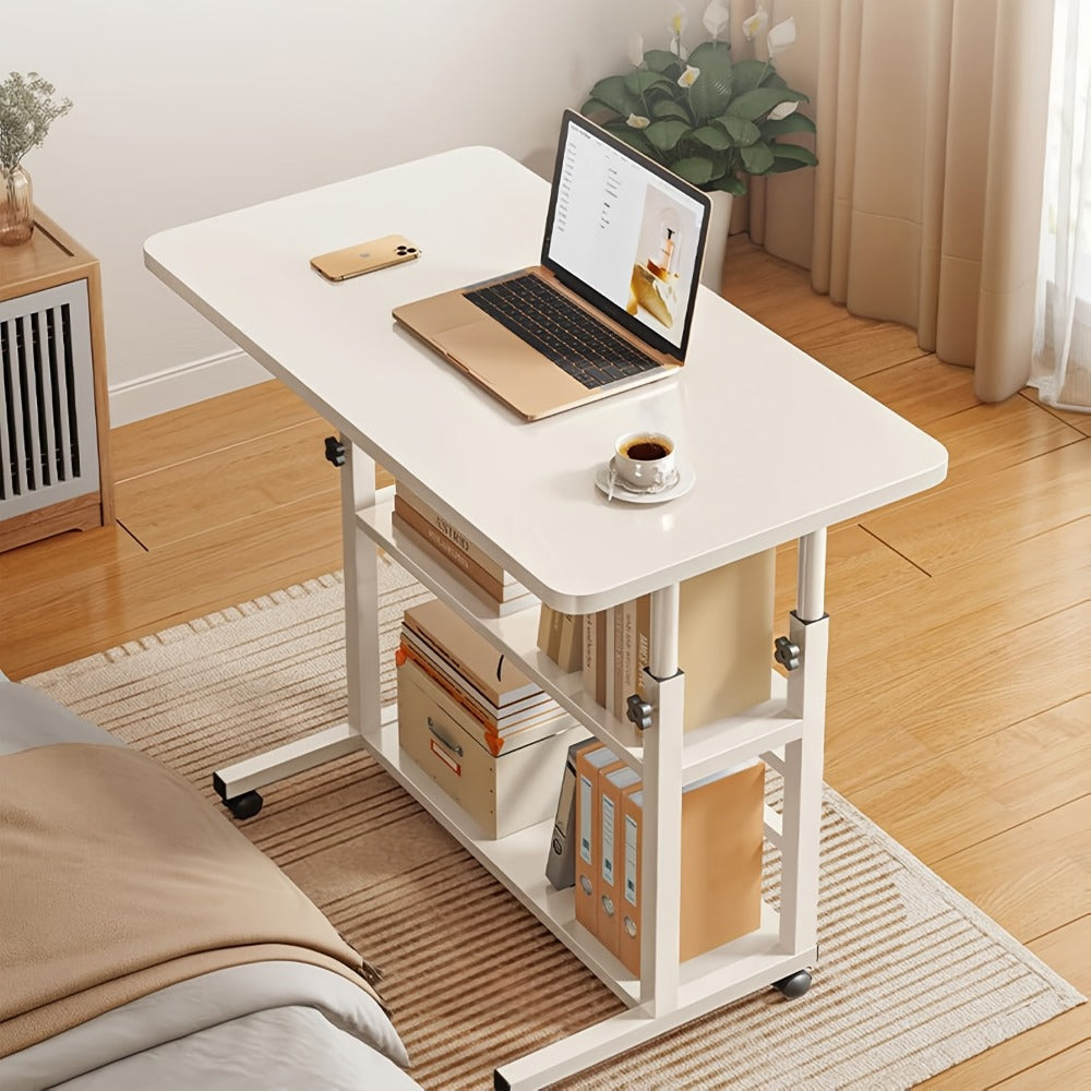 Rolling Laptop Desk with Adjustable Height and Rolling Wheels for Bedroom detail image - detail view 10