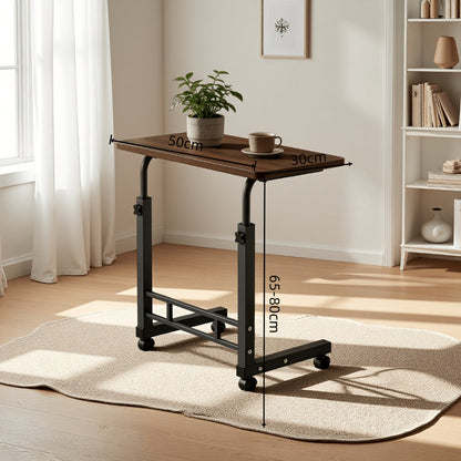 Rolling Laptop Desk with Adjustable Height and Rolling Wheels for Bedroom detail image - detail view 15