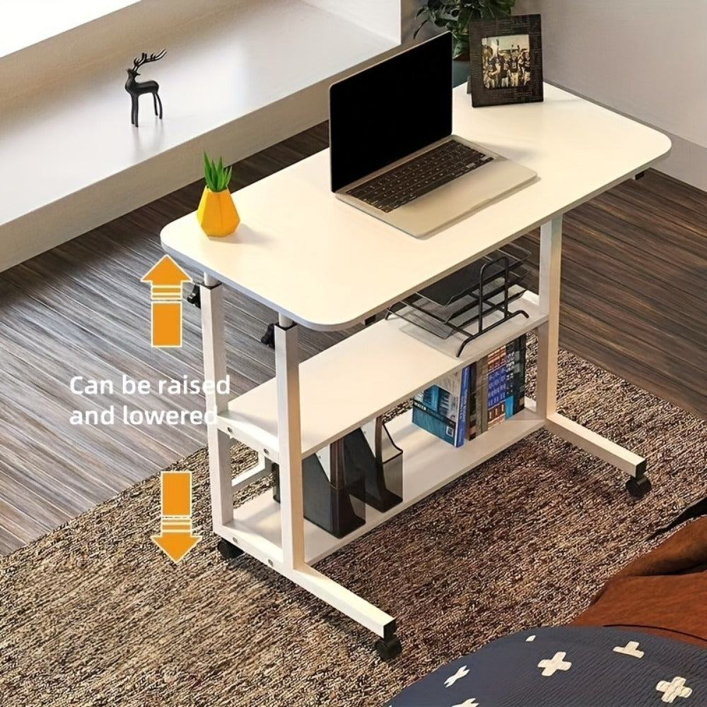 Rolling Laptop Desk with Adjustable Height and Rolling Wheels for Bedroom detail image - detail view 20