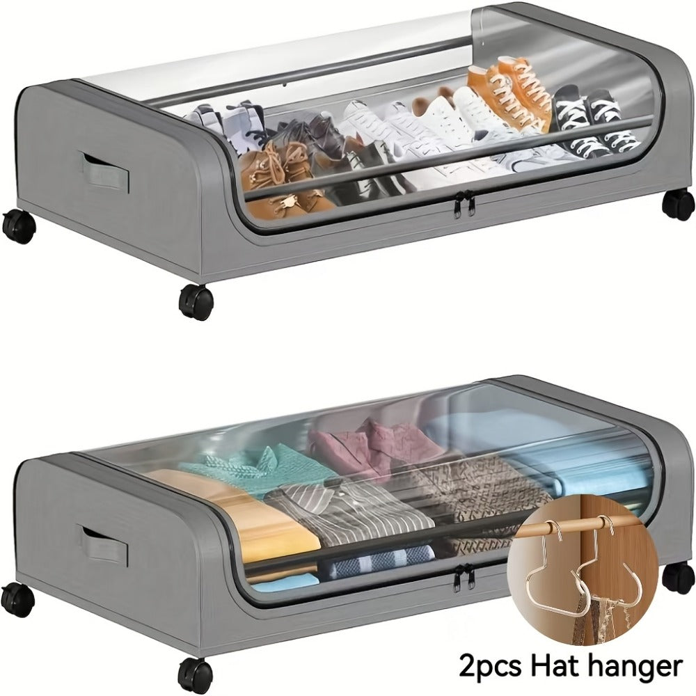 Rolling Metal Storage And Organization with Storage Drawers and Rolling Wheels for Bedroom detail image - detail view 13