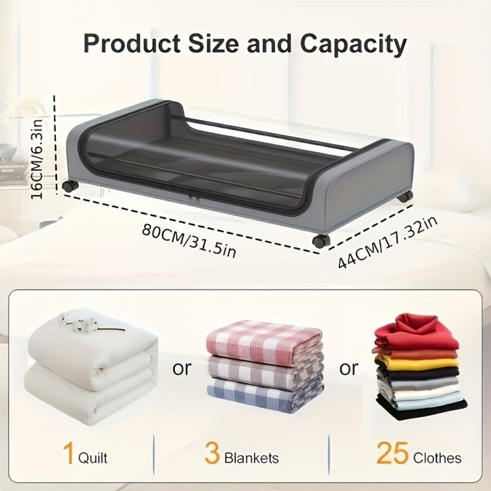 Rolling Metal Storage And Organization with Storage Drawers and Rolling Wheels for Bedroom detail image - detail view 4