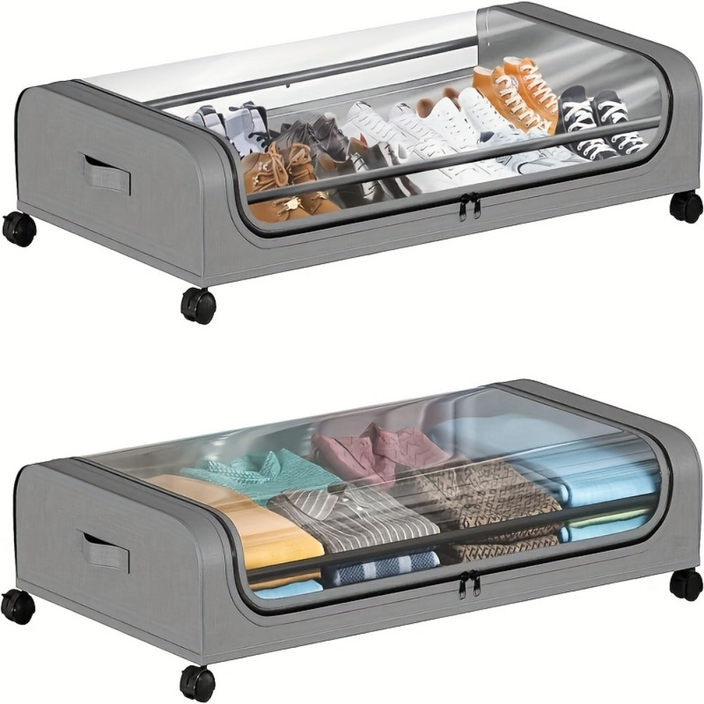 Rolling Metal Storage And Organization with Storage Drawers and Rolling Wheels for Bedroom detail image - detail view 5