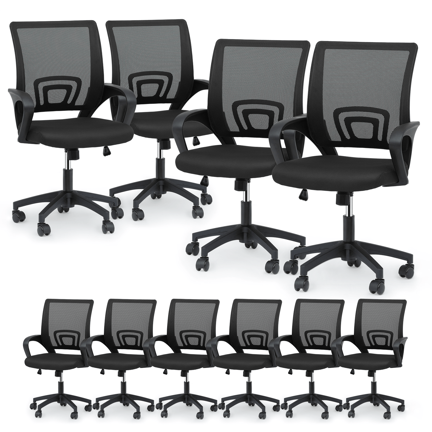 Office Chair shown in the Black - 10 Pcs option
