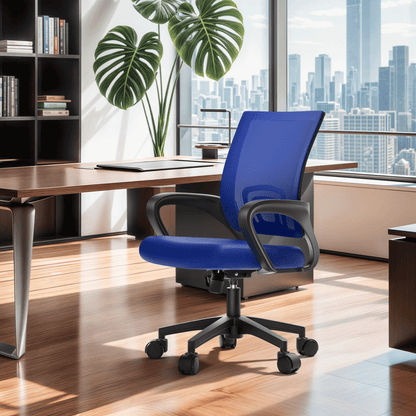 Rolling Office Chair with Armrests and Padded Seat for Home Office detail image - detail view 16