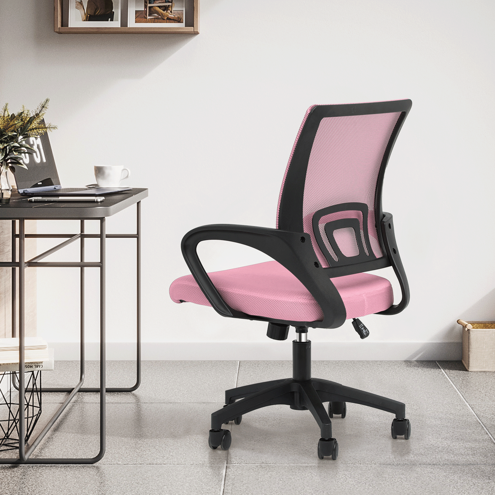 Rolling Office Chair with Armrests and Padded Seat for Home Office detail image - detail view 27