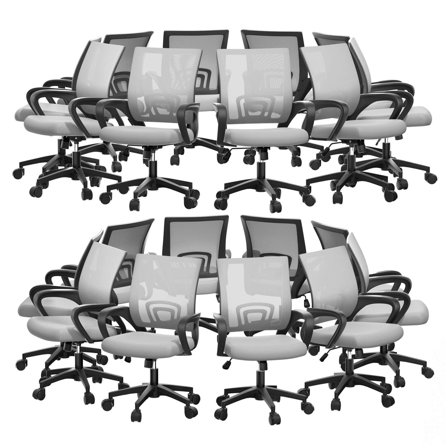 Office Chair shown in the Grey - 20 Pcs option