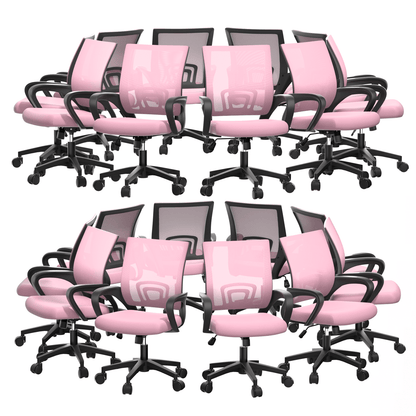 Office Chair shown in the Pink - 20 Pcs option