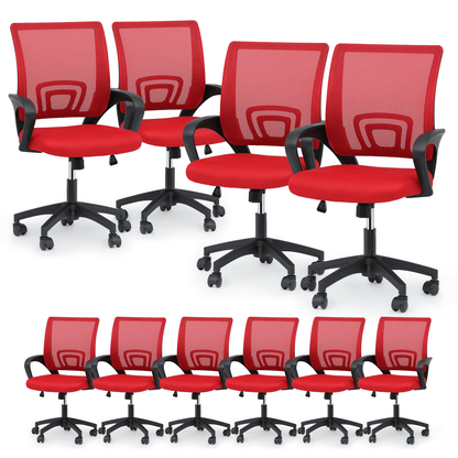 Office Chair shown in the Red - 10 Pcs option