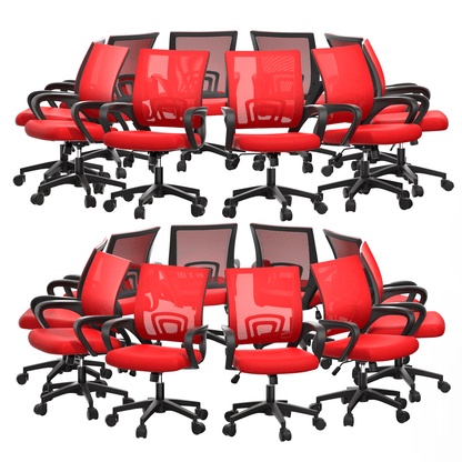 Office Chair shown in the Red - 20 Pcs option