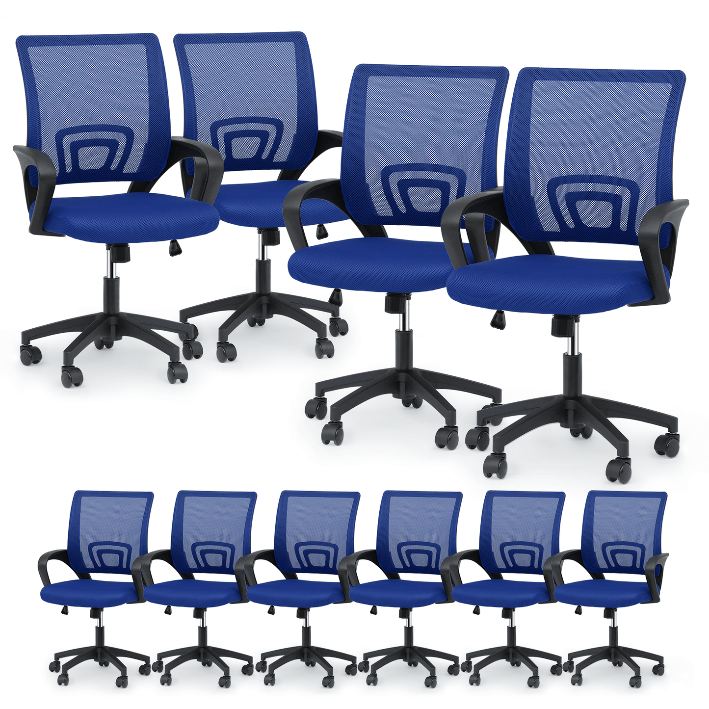 Office Chair shown in the Sapphire - 10 Pcs option