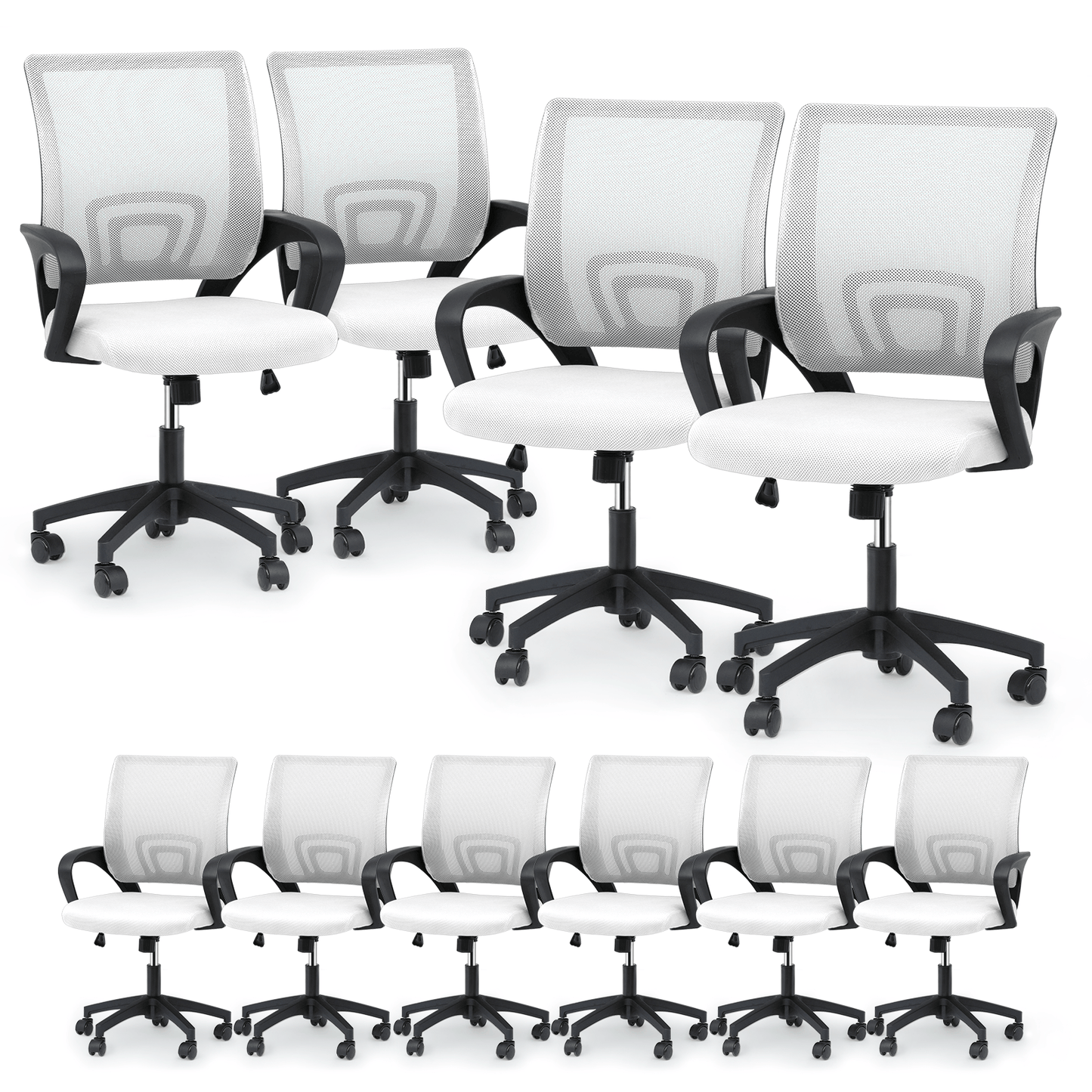 Office Chair shown in the White - 10 Pcs option