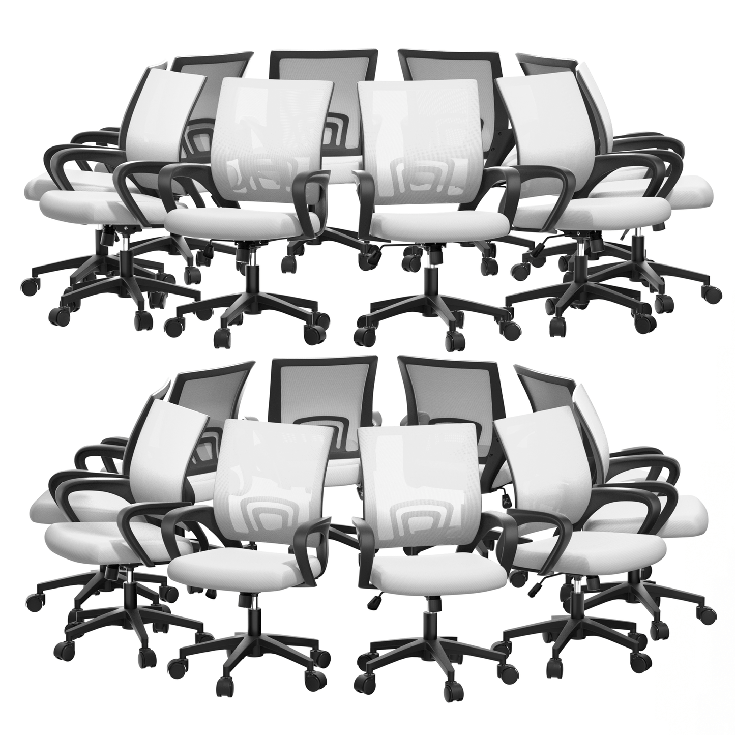 Office Chair shown in the White - 20 Pcs option