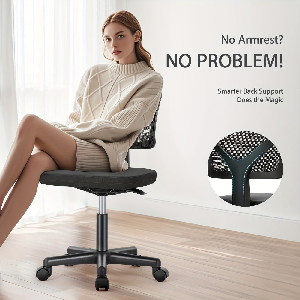 Rolling Office Chair with Lumbar Support, Computer Desk Chair detail image - detail view 12