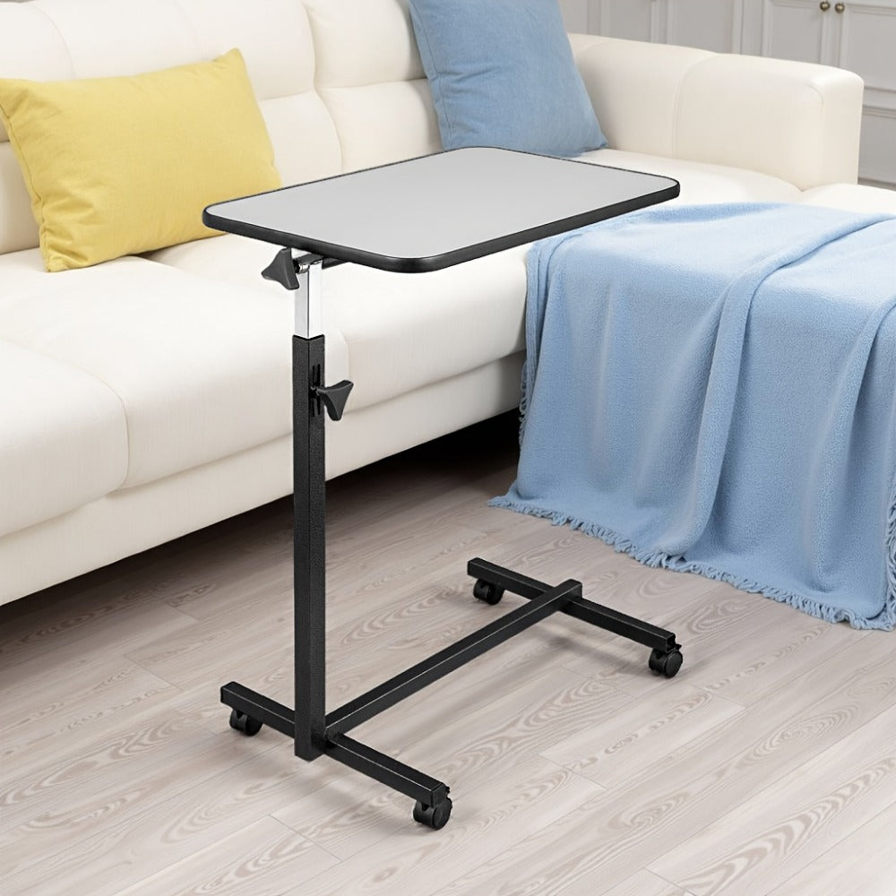 Rolling Overbed Table with Adjustable Height and Rolling Wheels for Living Room detail image - detail view 4