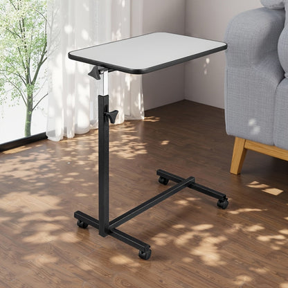 Overbed Table, Height Adjustable Rolling with Wheels & Brakes - Mobile Laptop Desk Side shown in the main product view