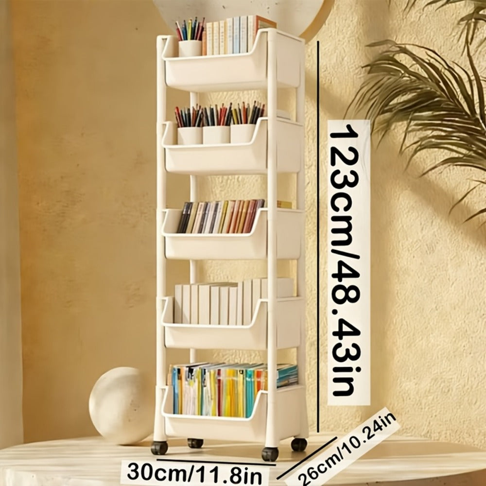 Rolling Storage Cart with Rolling Wheels for Organized Everyday Storage detail image - detail view 16