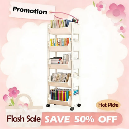 Rolling Storage Cart with Rolling Wheels for Organized Everyday Storage detail image - detail view 4