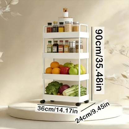 Rolling Storage Cart with Rolling Wheels for Organized Everyday Storage detail image - detail view 5