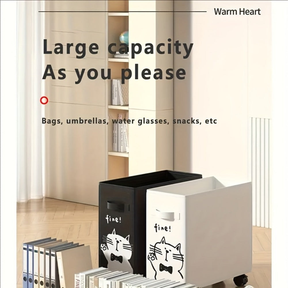 Rolling Storage Cart with Rolling Wheels for Organized Everyday Storage in Home Office detail image - detail view 7