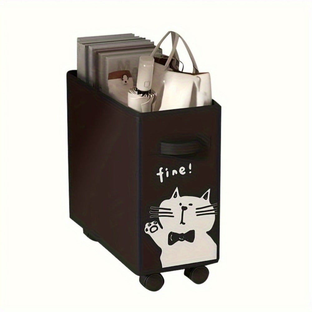 Rolling Storage Cart with Rolling Wheels for Organized Everyday Storage in Home Office detail image - detail view 8